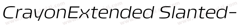 CrayonExtended Slanted字体转换